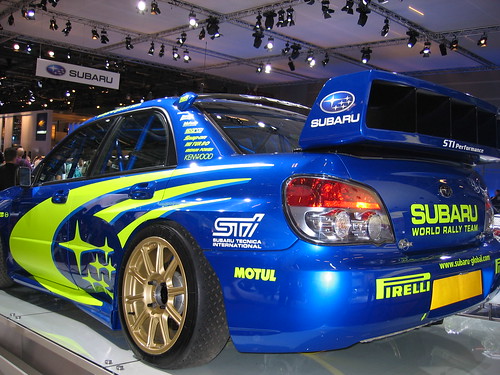 Subary WRX STI rally car