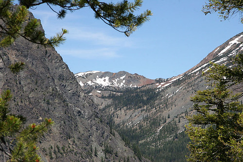 View towards Esmeralda Basin from Iron Peak Trail