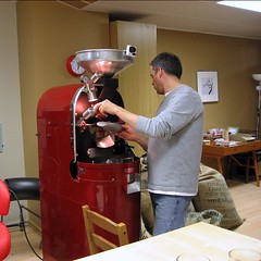 Catfish Coffee - Dominic at work