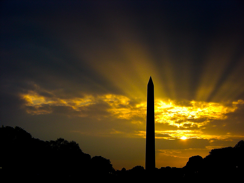 Washington Monument, Sunset 2003