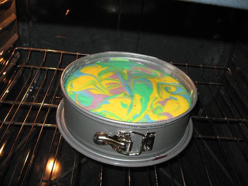 Time to bake the Tie-Dye cheesecake