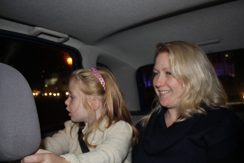 Lily, alongside her lovely mom, singing ABBA. 