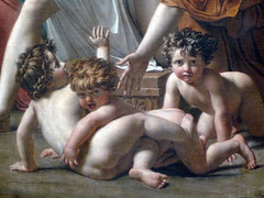 David, The Intervention of the Sabine Women with detail of infants