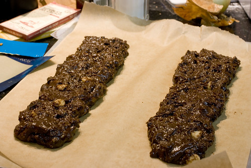 shaping biscotti