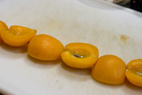 skewered apricots