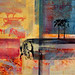 DESSERT RAIN _ 80 x 90 cm _ mixed media on canvas (Sold)