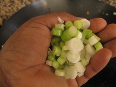 Chopped spring onions