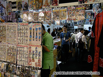 Booth selling cosplay costumes