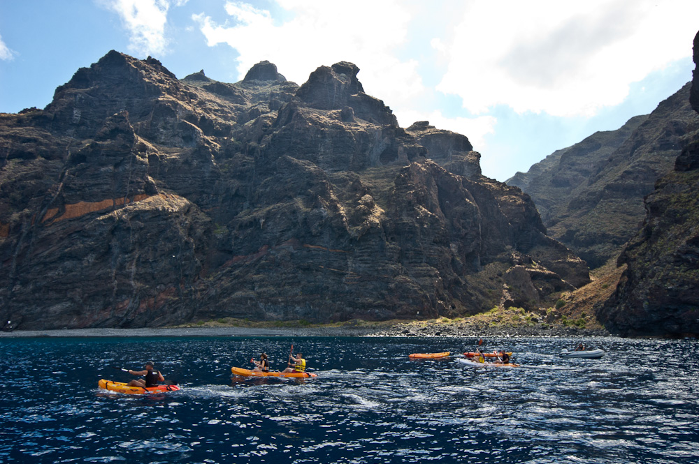 Kayak en los Gigantes con avistamiento de cetáceos 