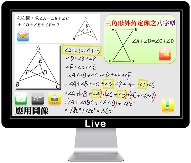 Live數位國中數學─數位教學功能特色─應用圖像