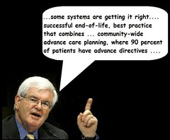 Newt Gingrich, Advance Directive Advocate