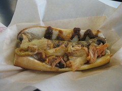 Showsdog in San Francisco - duck sausage and kimchee