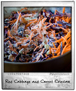 Red Cabbage and Carrot Coleslaw