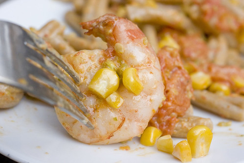 fork on shrimp