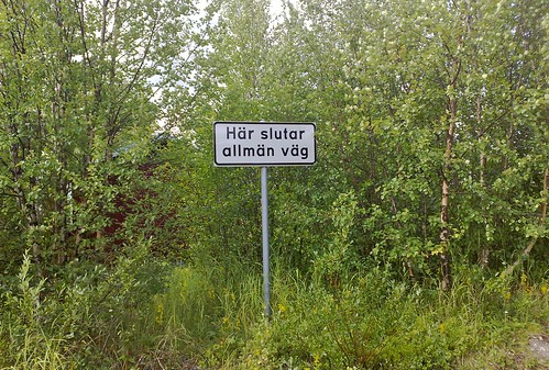 Slutet på det svenska vägsystemet i norr
