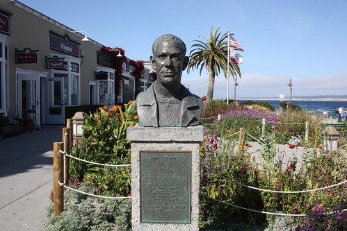 John Steinbeck statue in Monterey
