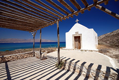 The little white church on Koufonisi Island
