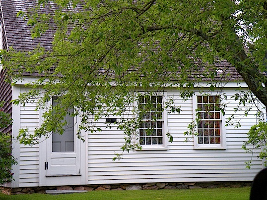 White clapboard house in Osterville MA on Cape Cod