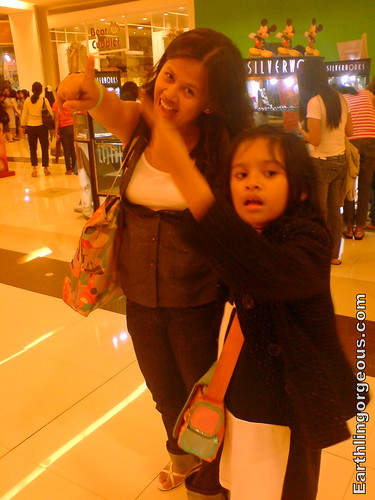 My sister Olay and daughter Tasha enjoying SM Fairview new look
