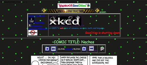 xkcd commemorates the end of Geocities by secretlondon123, on Flickr