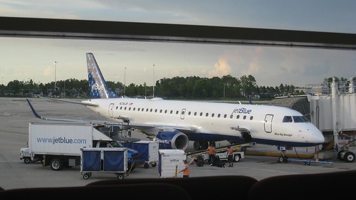 My JetBlue flight from Bogota to Washington, DC