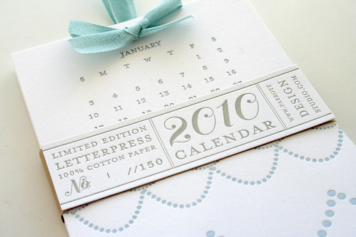 2010 Letterpress Calendar