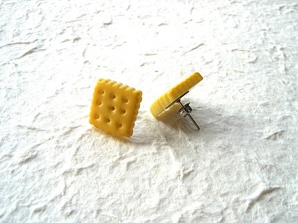 Kawaii Cute Japanese Earrings - Biscuits | Flickr - Photo Sharing!