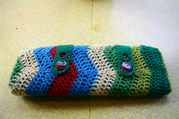 Crocheted drumstick case