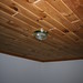 Renovated room ceiling and light fixture