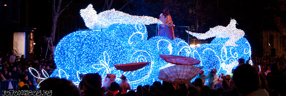 Fotos de la Cabalgata de Reyes 2010, la cabalgata de los paraguas