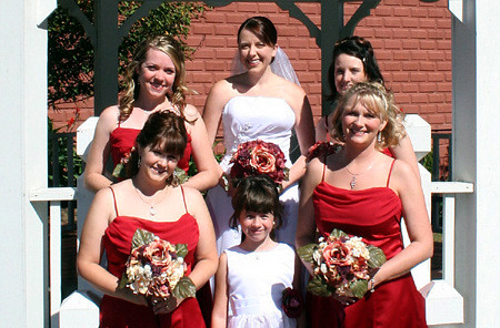 bride & bridesmaids