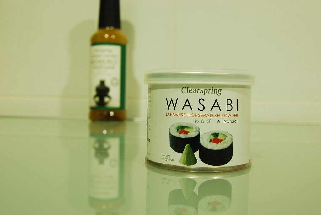 Vinagre de arroz y wasabi