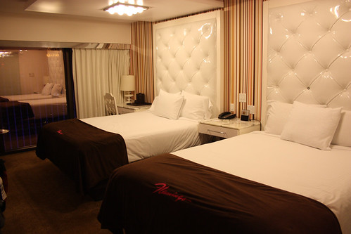 Bedroom at the Flamingo Hotel