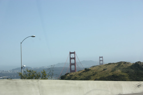 First glimpses of the Golden Gate Bridge