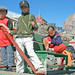 Uummannaq, Kids at the pier