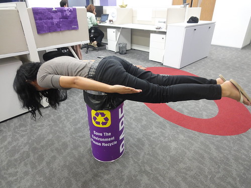 Planking - trashbin