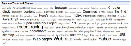 Google Book Search Cloud Tag