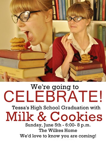 One Smart Cookie Theme Graduation Party Invitation