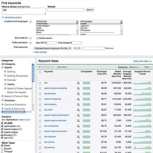 google offers new keyword research tool