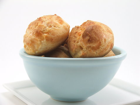 Cheddar and Gruyère Gougeres