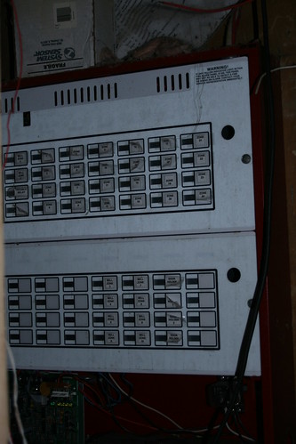 Disabled fire alarm control panel