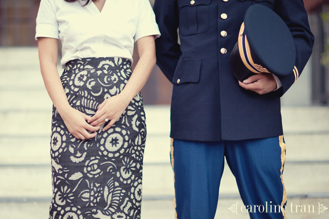 vintage military engagement photos