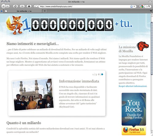 Firefox - un miliardo più tu