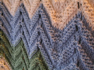 Ravelry: Knitted Zig Zag Afghan pattern by Columbia-Minerva