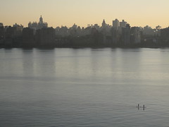 Paddle Boarders on the Hudson River