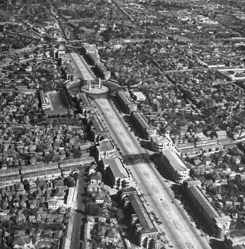 Aerial view of Bangkok 1950