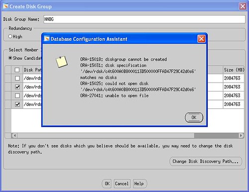 creating ASM diskgroup on Solaris10