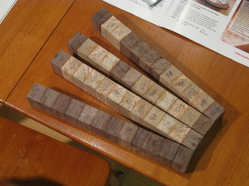 strips of glued-up blocks