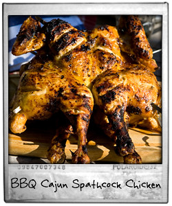 BBQ Cajun Spatchcock Chicken