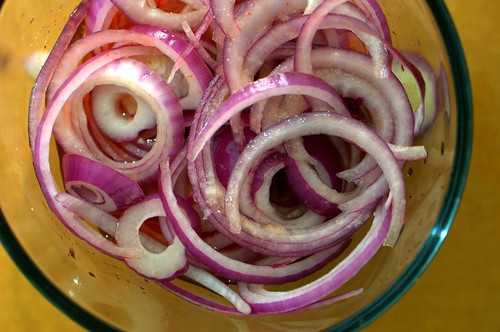 escarole & pickled onion salad